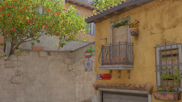 Where to aim before releasing the throw