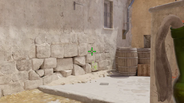 Where to aim before releasing the throw