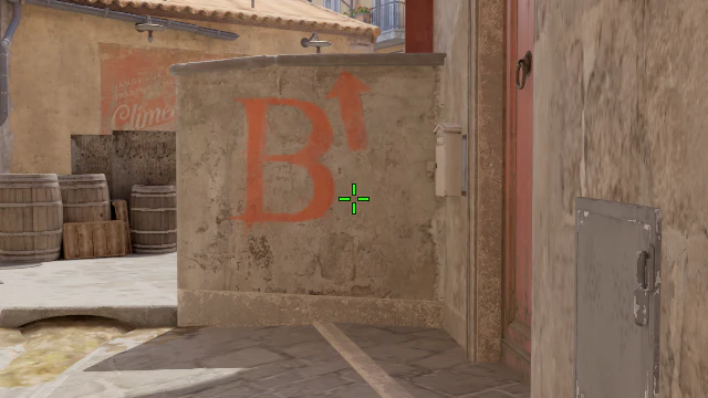 Where to aim before releasing the throw