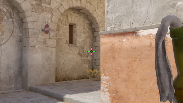 Where to aim before releasing the throw