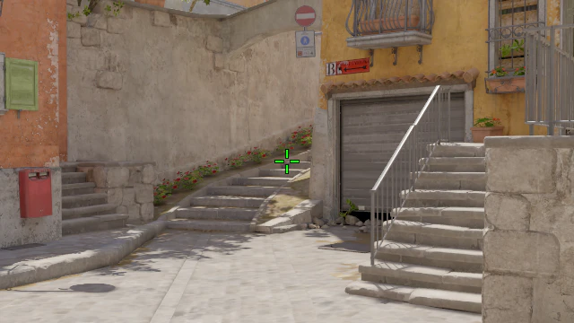 Where to aim before releasing the throw