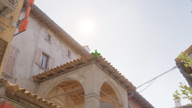 Where to aim before releasing the throw