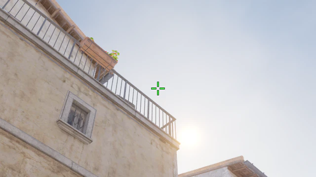 Where to aim before releasing the throw