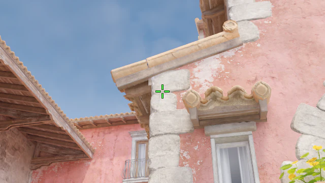 Where to aim before releasing the throw