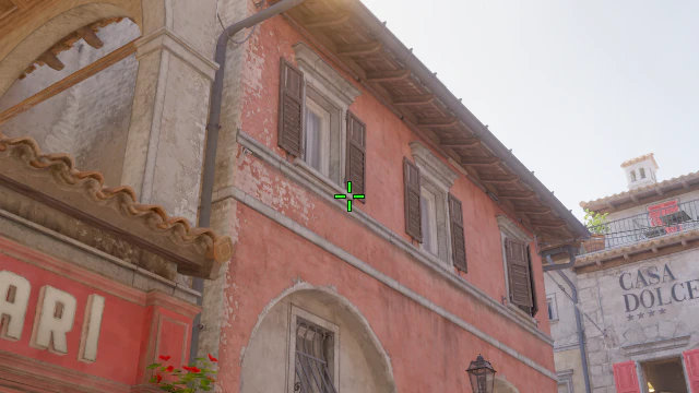 Where to aim before releasing the throw