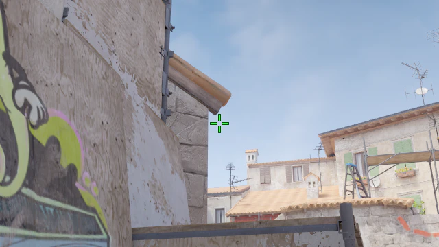 Where to aim before releasing the throw