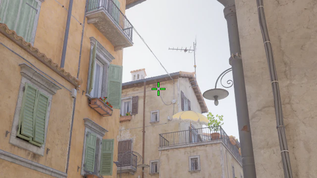 Where to aim before releasing the throw