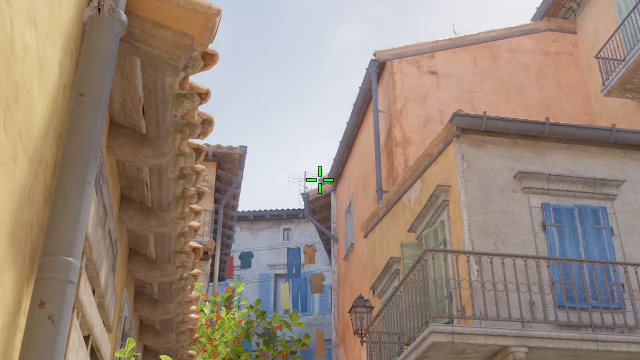 Where to aim before releasing the throw