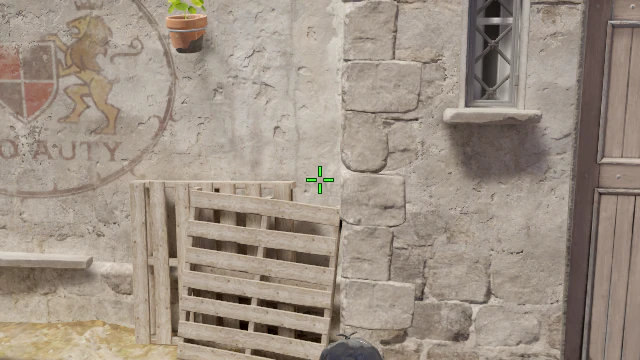 Where to aim before releasing the throw