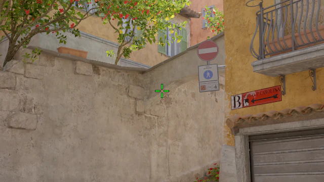 Where to aim before releasing the throw