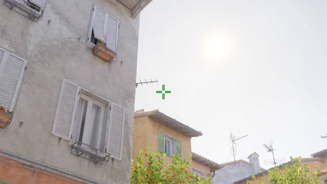 Where to aim before releasing the throw