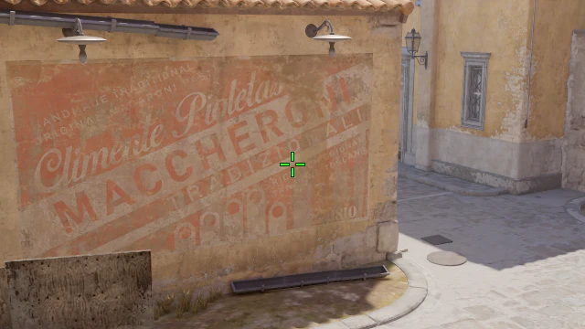 Where to aim before releasing the throw