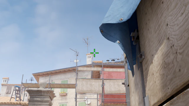 Where to aim before releasing the throw