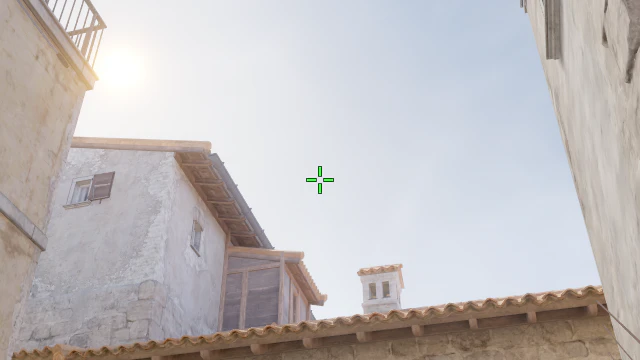 Where to aim before releasing the throw