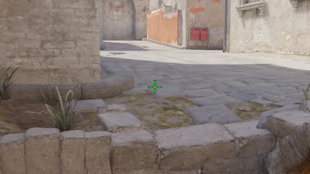 Where to aim before releasing the throw