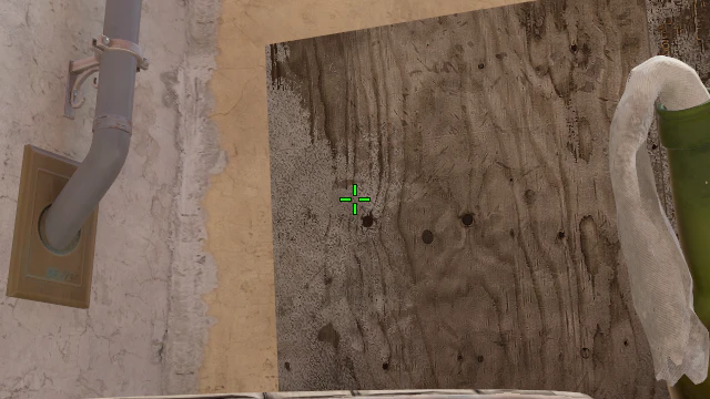 Where to aim before releasing the throw