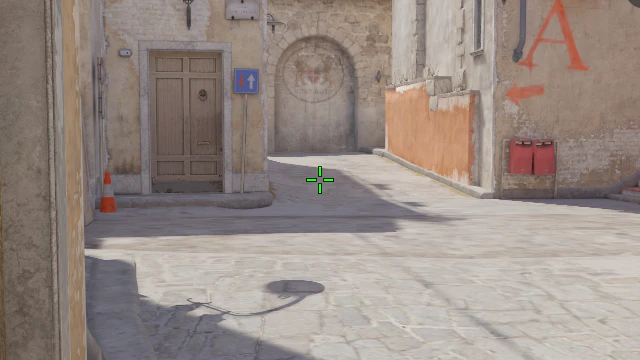 Where to aim before releasing the throw