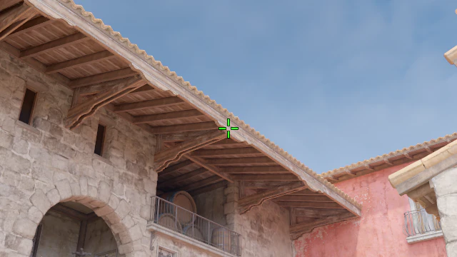 Where to aim before releasing the throw