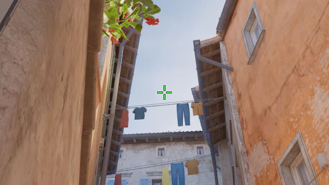 Where to aim before releasing the throw