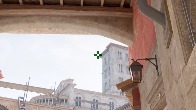 Where to aim before releasing the throw