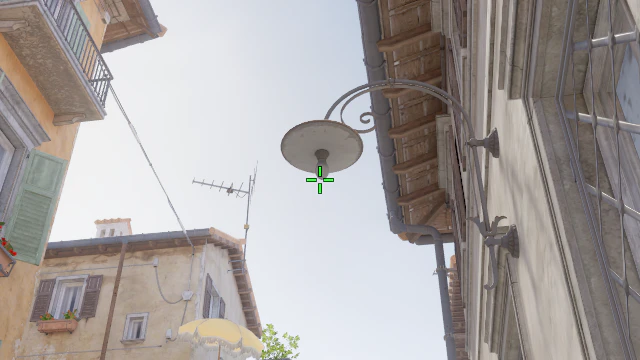 Where to aim before releasing the throw