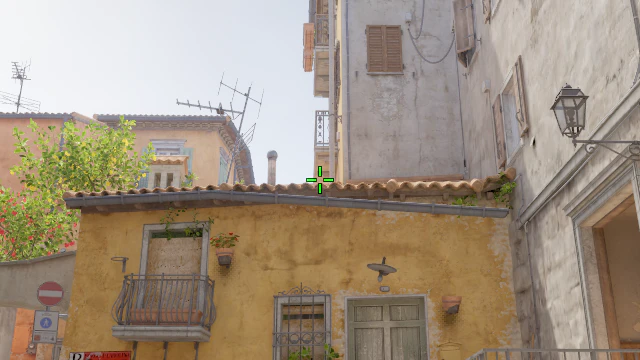 Where to aim before releasing the throw