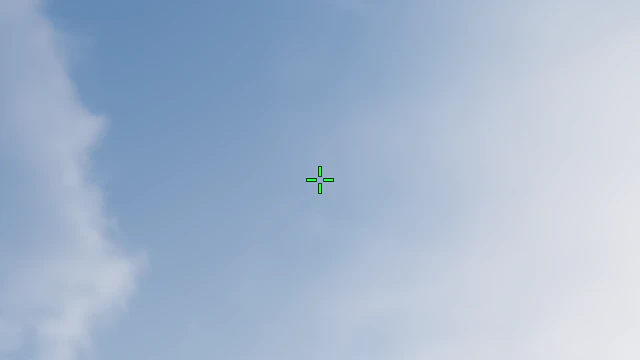 Where to aim before releasing the throw