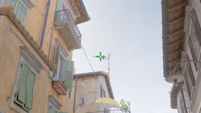 Where to aim before releasing the throw