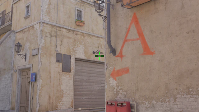 Where to aim before releasing the throw