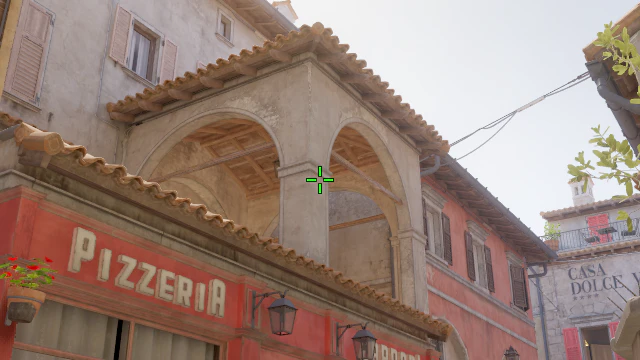Where to aim before releasing the throw
