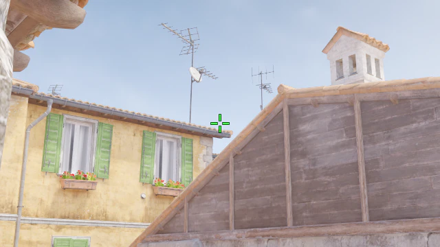Where to aim before releasing the throw