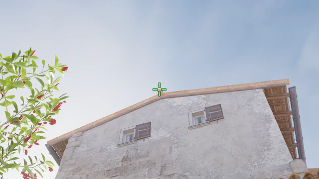 Where to aim before releasing the throw