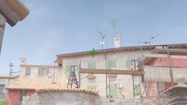 Where to aim before releasing the throw