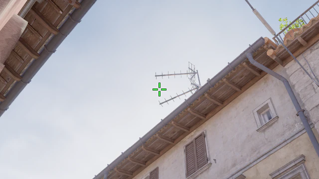 Where to aim before releasing the throw