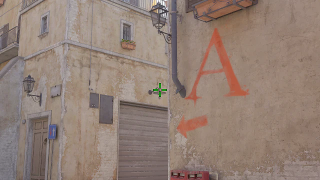 Where to aim before releasing the throw