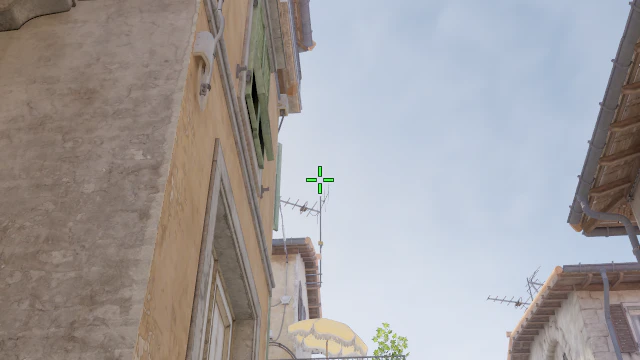 Where to aim before releasing the throw
