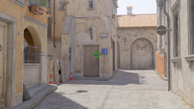 Where to aim before releasing the throw