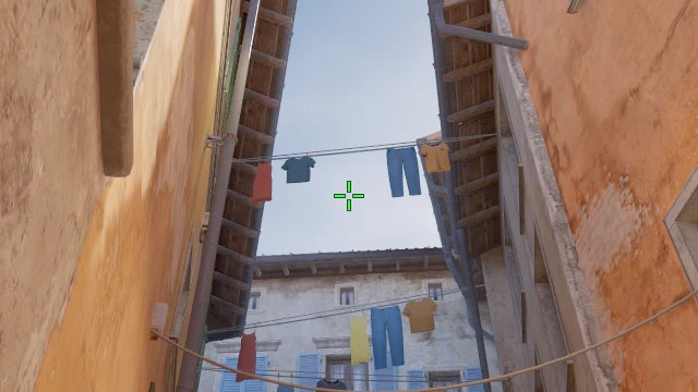 Where to aim before releasing the throw