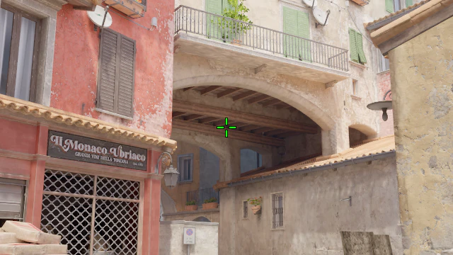 Where to aim before releasing the throw