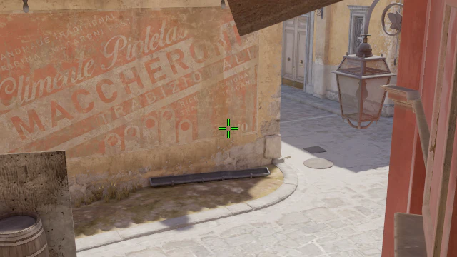 Where to aim before releasing the throw