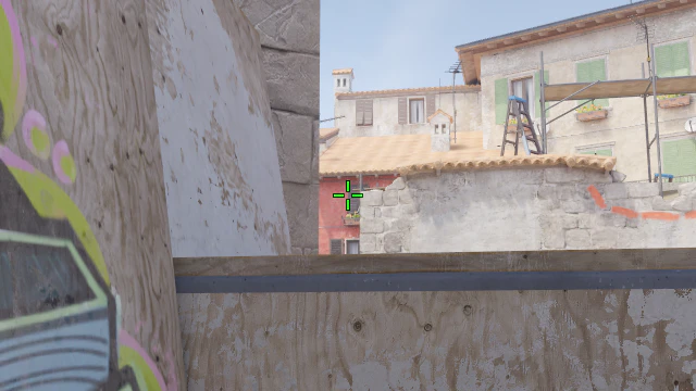 Where to aim before releasing the throw