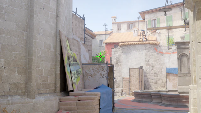 Where to aim before releasing the throw