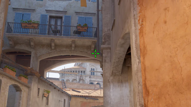 Where to aim before releasing the throw