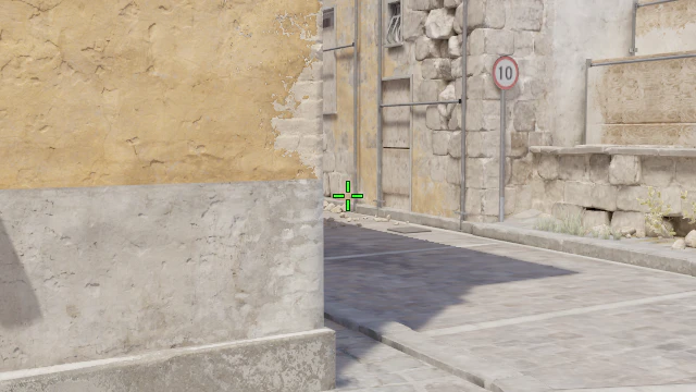 Where to aim before releasing the throw