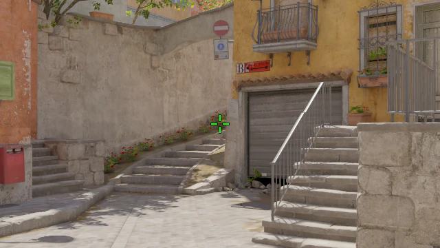 Where to aim before releasing the throw