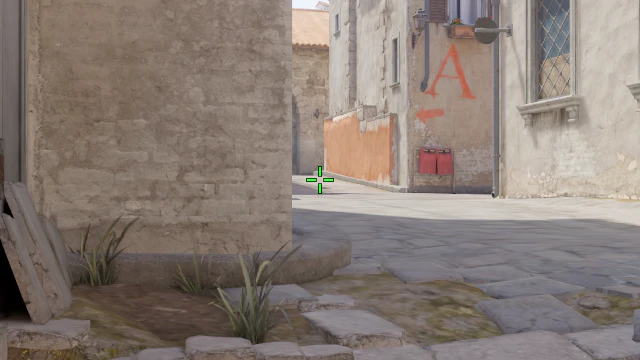 Where to aim before releasing the throw