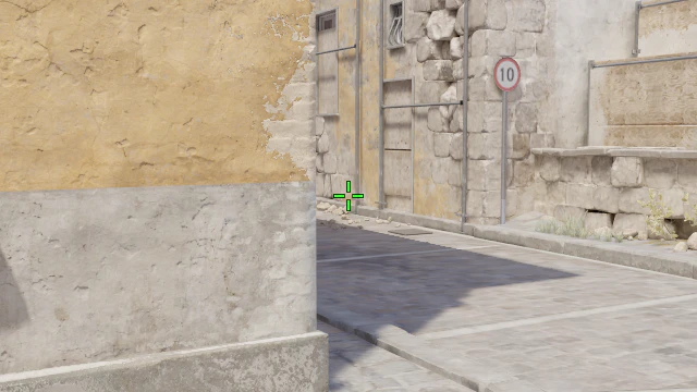 Where to aim before releasing the throw