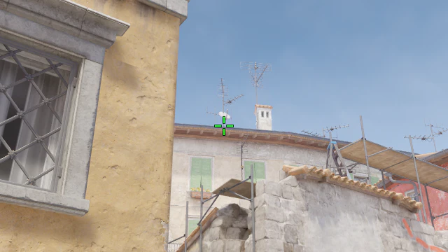 Where to aim before releasing the throw