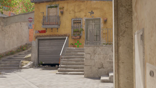 Where to aim before releasing the throw