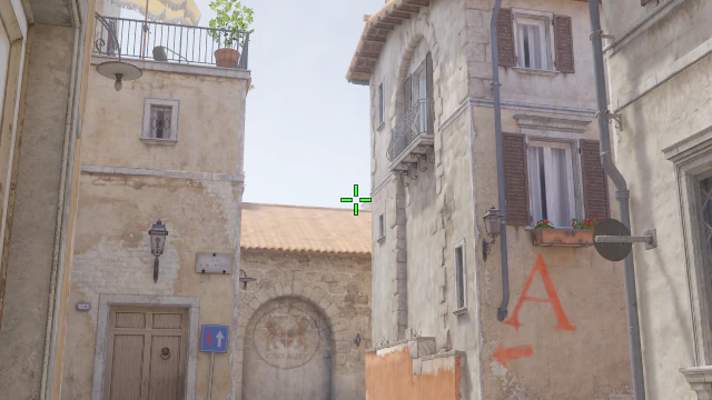 Where to aim before releasing the throw